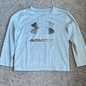 Under Armour Kids Light Gray Long Sleeve Tee